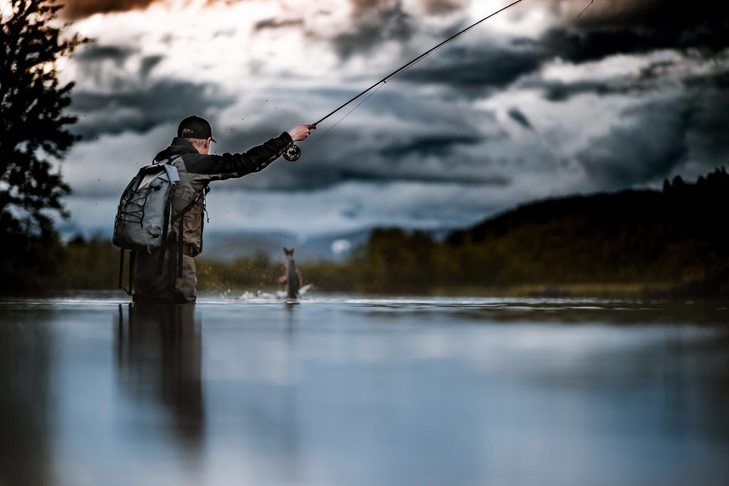 Fishing in the mountains